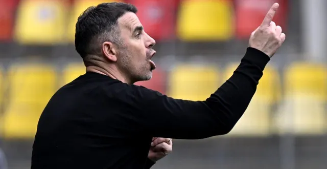 photo  patrick videira entraîneur du mans fc, face à annecy, le 7 mars 2026.  &copy;  marc ollivier/ouest-france 