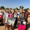 photo  six élèves du collège georges-desnos, à la ferté-bernard, ont construit un four solaire dans le village de n’dem au sénégal. 