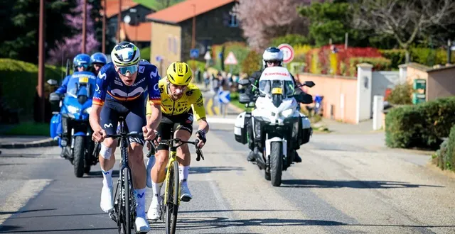 photo  ivan romeo durant la 5e étape de paris-nice ce jeudi 12 mars.  &copy;  david pintens / afp 
