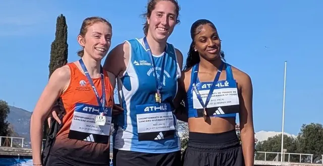 photo  leila danet (au centre) se confronte aux meilleures lanceuses européennes.  &copy;  isabelle danet 