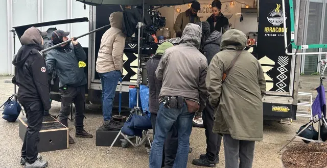 photo  une partie du tournage de la mini-série 