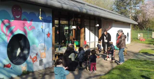 photo  l’espace jeux de la maison de la petite enfance toujours très fréquenté.  &copy;  ouest-france 