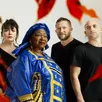 photo la chanteuse malienne mah damba et le trio jazz la litanie des cimes, à saint-mathurin le 4 avril.
