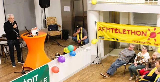 photo  timéo plessis écoute l’intervention de frédéric revah.  &copy;  le maine libre 