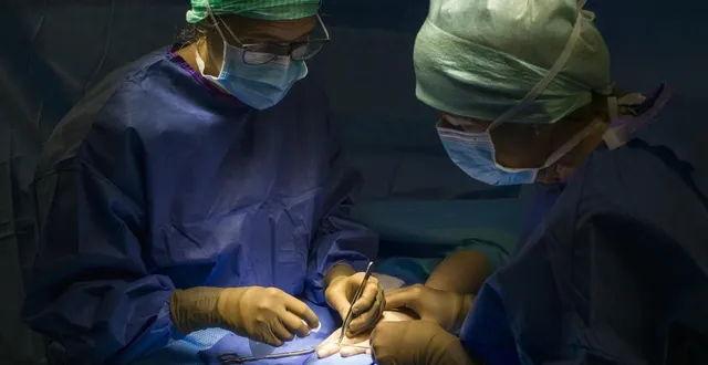 photo  le docteur caroline delaroche (à gauche) opère céliane, mordu par son chat la veille. une dizaine de minutes pour inciser et nettoyer le doigt de la patiente.  &copy;  le maine libre - denis lambert 