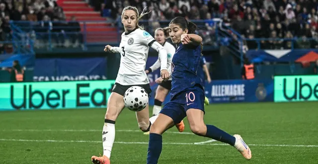 photo  clara mateo, ici avec l’équipe de france, lors du match de ligue des nations, le 28 octobre 2025 au stade d’ornano de caen.  &copy;  martin roche / ouest-france 