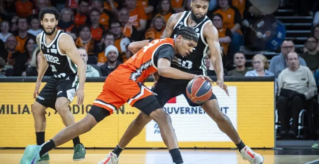 photo  les joueurs du msb (ici lucas dufeal) s’attendent à un nouveau match compliqué contre bourg-en-bresse.  &copy;  dominique breugnot/ouest-france 