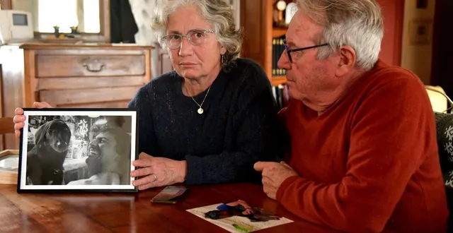 photo  de gauche à droite : isabelle bée, maman de gabriel et laurent, son beau-père.  &copy;  co - marie delage 