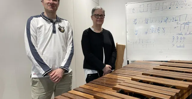 photo  samuel delafuys et cécile dantin.  &copy;  le maine libre 