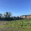 photo  le bâtiment agricole de 300 m² a été complètement détruit par l’incendie. 