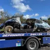 photo  un accident impressionnant s’est produit ce samedi 14 mars sur un axe fréquenté du maine-et-loire. il a impliqué deux véhicules de luxe à hauteur de la commune de la renaudière (maine-et-loire), près de cholet. l’hélicoptère du samu est intervenu. 
