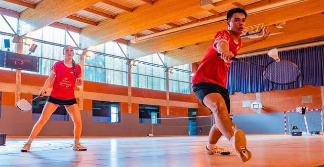 photo  léandre lemonnier et célia rigot ont échoué au troisième set en double mixte, samedi 14 mars 2026. mais arnage mulsanne a tout de même battu lucé.  &copy;  arnaud despelchain 