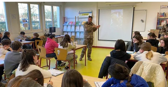 photo  toutes les classes de quatrième du collège ont participé à ce premier rallye citoyen.  &copy;  le maine libre 