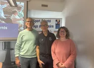 photo  le secrétaire de la ligue des pays de la loire pascal sionneau, le président pierre martin ainsi que la trésorière christelle arnaud. 