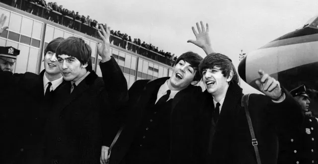 photo  les beatles en 1964, avant la sortie de l’album beatles for sales.  &copy;  photo : archives afp 