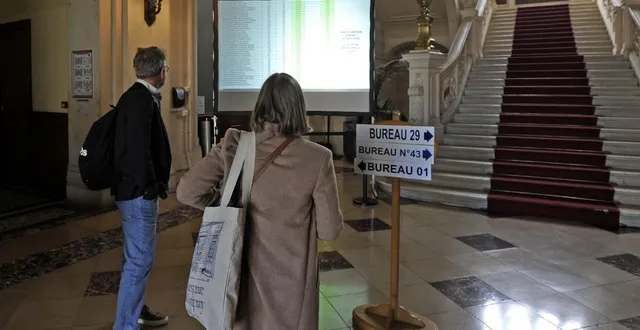 photo  le taux de participation dépasse les 40 % à niort à 16 heures.  &copy;  co - christophe bernard 