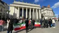 photo  une cinquantaine d’iraniens se sont réunis, dimanche 15 mars, place graslin, à nantes. 