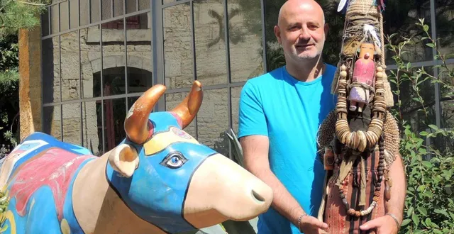 photo  christophe grelier, l’heureux propriétaire et dirigeant de la minoterie à mauzé-sur-le-mignon, un amoureux des vieilles pierres, des brocantes et des œuvres d’art contemporaines.  &copy;  archives co 