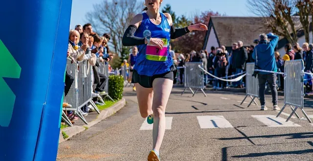 photo  la sarthoise adriana coudray s’est imposée haut la main sur le 10 km de sargé, dimanche 15 mars.  &copy;  arnaud despelchain 