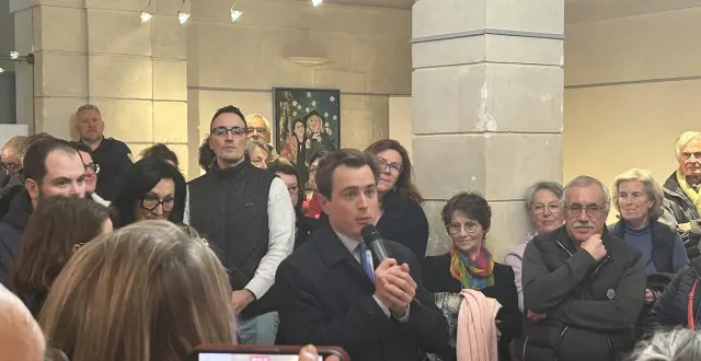 photo  rené de nicolaÿ largement élu au lude (sarthe) ce dimanche 15 mars 2026.  &copy;  région pays de la loire 