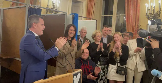 photo  sébastien leclerc a remporté les élections municipales de lisieux dès le premier tour, ce dimanche 15 mars 2026.  &copy;  ouest-france 