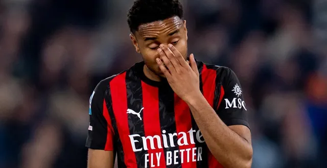 photo  christopher nkunku et les milanais se sont inclinés sur la pelouse de la lazio (0-1) ce dimanche 15 mars.  &copy;  giuseppe maffia / nurphoto via afp 