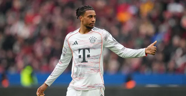 photo  michael olise a délivré une passe décisive lors du match nul du bayern munich face au bayer leverkusen, samedi 14 mars.  &copy;  ulrik pedersen / nurphoto via afp 