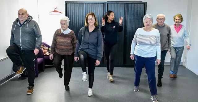 photo  chaque semaine, le mans athlétisme propose des séances de sport aux personnes de plus de 60 ans.  &copy;  photo : le maine libre - yvon loué 