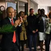photo benoît nicolardot a été acclamé à l’arrivée à son qg de campagne, dimanche 15 mars 2026, à sablé-sur-sarthe, au soir du premier tour des élections municipales.
