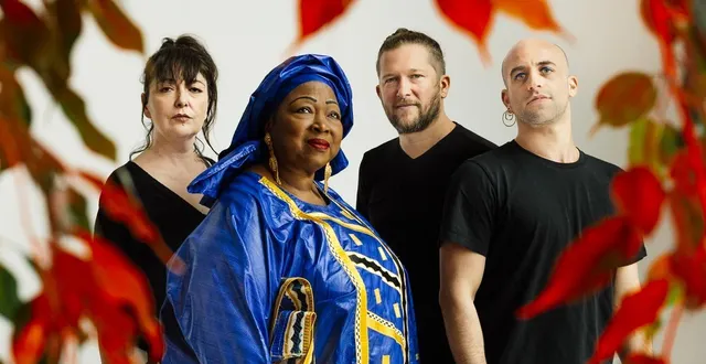 photo  mah damba et le trio de la litanie des cimes.  &copy;  stanislas augris 