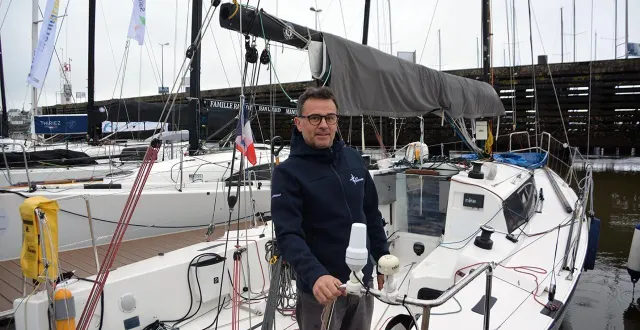 photo  soutenu par la maison bellanger, régis vian participera à la cap martinique 2026 sous les couleurs de l’association « les jardins sous-marins ».  &copy;  ouest-france 