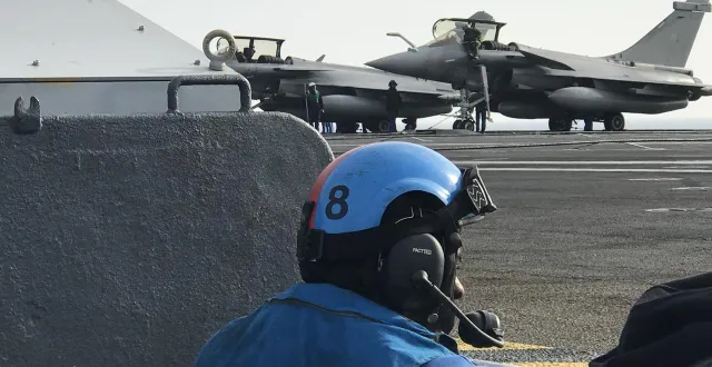 photo  le pang succédera en 2038 au porte-avions charles de gaulle. un enjeu de souveraineté nationale réaffirmé par le président à travers cette visite à indret.  &copy;  ouest-france 