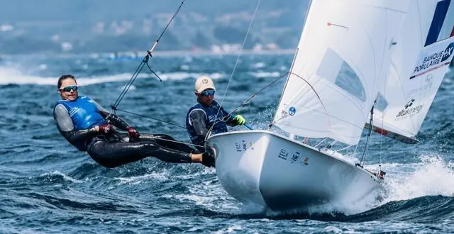 photo  médaillé de bronze aux europe 2025 et champion de france 2026, le duo tricolore de dériveur mixte (470) lucie de gennes/matisse pacaud a terminé 7e du championnat d’europe 2026.  &copy;  archives sailing energie / ffvoile 