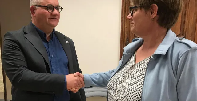 photo  fabrice beignet et véronique gosset.  &copy;  ouest-france 