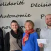 photo  alain chevalier, clémence arnaud, conseillère au crédit mutuel, jocelyne herche, administratrice depuis deux ans, et aurélien touroute. 