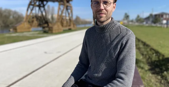 photo  simon gouin, journaliste et auteur de la bd « quand les nappes remontent ».  &copy;  ouest-france 