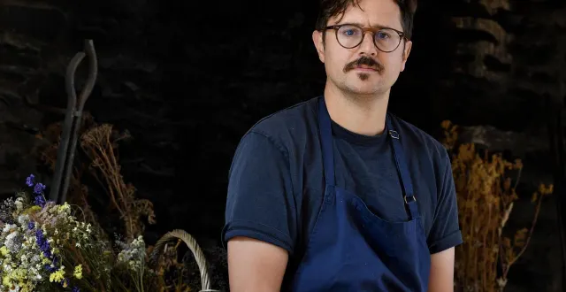 photo  thomas benady, chef à l’auberge sauvage dans la baie du mont-saint-michel.  &copy;  ouest-france 