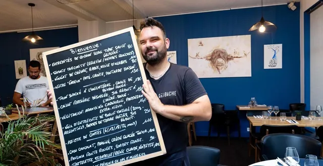 photo  alexandre tessier est le chef de gribiche qui conserve son bib michelin.  &copy;  archives co - régine lemarchand 