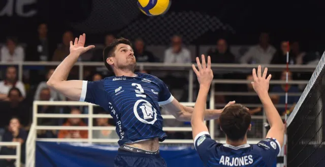 photo  nicolas burel et les nazairiens seront bien inspirés de s’imposer contre montpellier pour valider leur maintien en spikeligue.  &copy;  bruno bouvry 