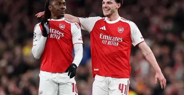 photo  eberiche eze a probablement inscrit le but de ces huitièmes de finale de ligue des champions.  &copy;  getty images via afp 