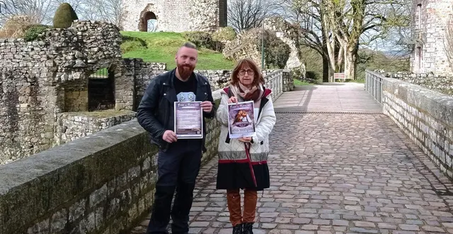 photo  sylvie tallonneau, adjointe à la mairie, et rodolphe duclos, président de l’association pvmd, ont présenté le programme de la foire des rameaux.  &copy;  ouest-france 