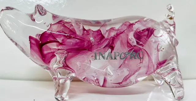 photo  la verrerie a conservé une copie du cochon offert au président de la république le 22 février dernier.  &copy;  le maine libre 