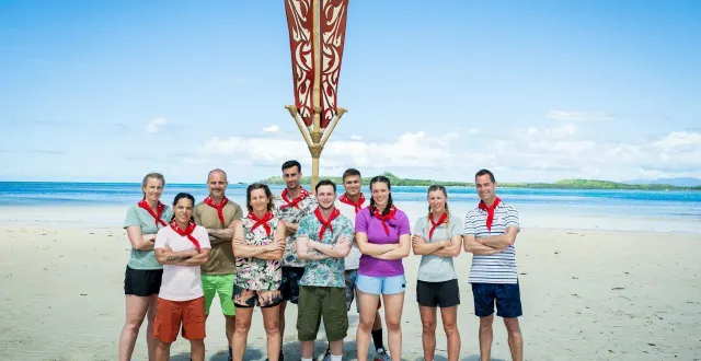 photo  l’équipe des rouges de ce koh-lanta, les reliques du destin.  &copy;  â©a.issock/alp/tf1 
