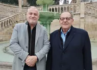 photo  benoît hubert, vice-président et guy soudjian, président de l’académie du maine. 