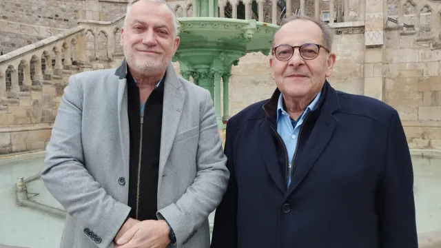 photo info  benoît hubert, vice-président et guy soudjian, président de l’académie du maine. 