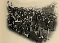photo  le président de la république félix faure en 1897, ici en visite à fontenay-le-comte (vendée). 