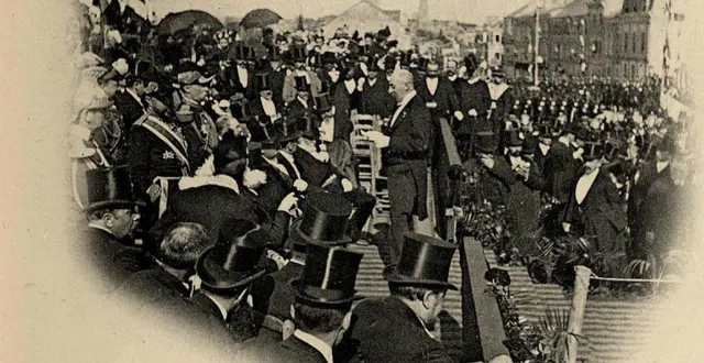 photo  le président de la république félix faure en 1897, ici en visite à fontenay-le-comte (vendée).  &copy;  dr 