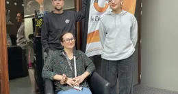 actu cin&eacute;ma  assise : agnès bertrand, coordinatrice culturelle, jean-baptiste delgrange, animateur et samara omer en service civique au cercle. 