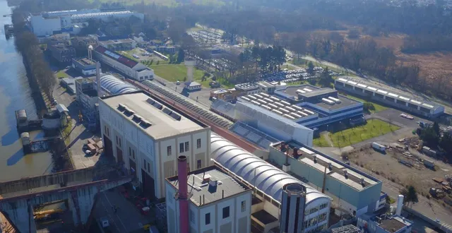 photo  le site naval group d’indret, 20 hectares de bâtiments en bord de loire.  &copy;  naval group 