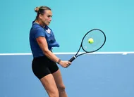 photo  aryna sabalenka à l’entraînement avant le wta 1000 de miami, mardi 17 mars. 